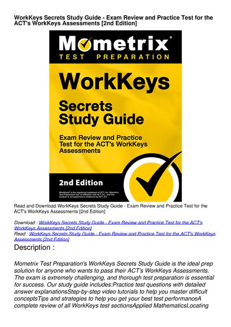 work keys study guide pdf